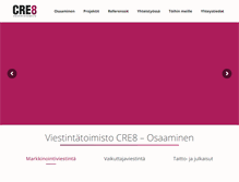 Tablet Screenshot of cre8.fi